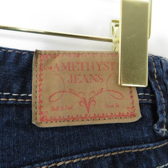 Amethyst Y2k Low Rise Flared Jeans Waist 30" Bling Sequin Rhinestone Jeans - Picture 4 of 9